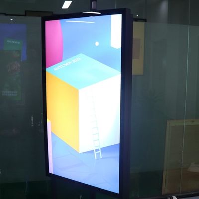 49-calowy zewnętrzny wyświetlacz LCD Zewnętrzny odtwarzacz reklamowy LCD 5000 nitów Interaktywny totem reklamowy