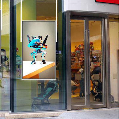 Dwustronny monitor LCD o przekątnej 65 cali z wyświetlaczem reklamowym Digital Signage
