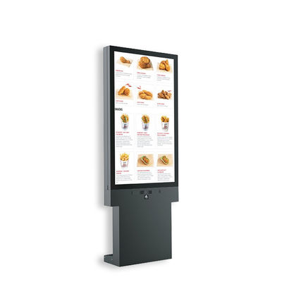 43-calowy Kiosk Lcd na zewnątrz 2500 Nits Jasność dla reklamy restauracji