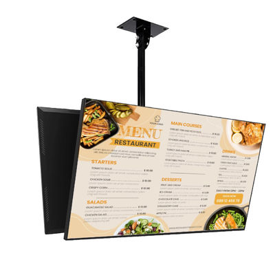 8mm Ultra Narrow Restaurant Indoor Digital Menu Board Do Reklamy Fast Food
